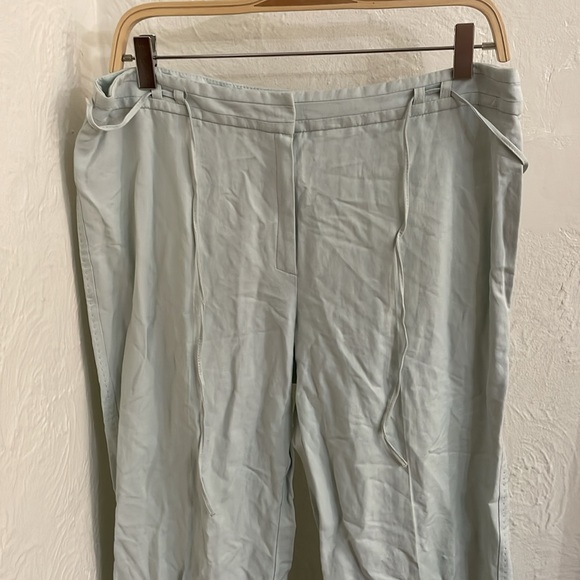 MANGO Women's Tie Belt Wide Leg Pants Size 12 - Picture 2 of 9